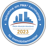Emblem 2023 - PMA&reg; Fachtraining für Immobilienmakler (klein transparent)